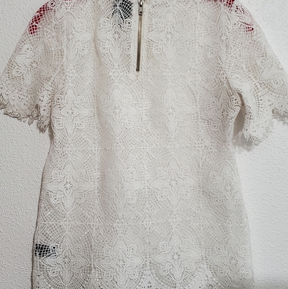 Worthington White Lace Top - Picture 5 of 6